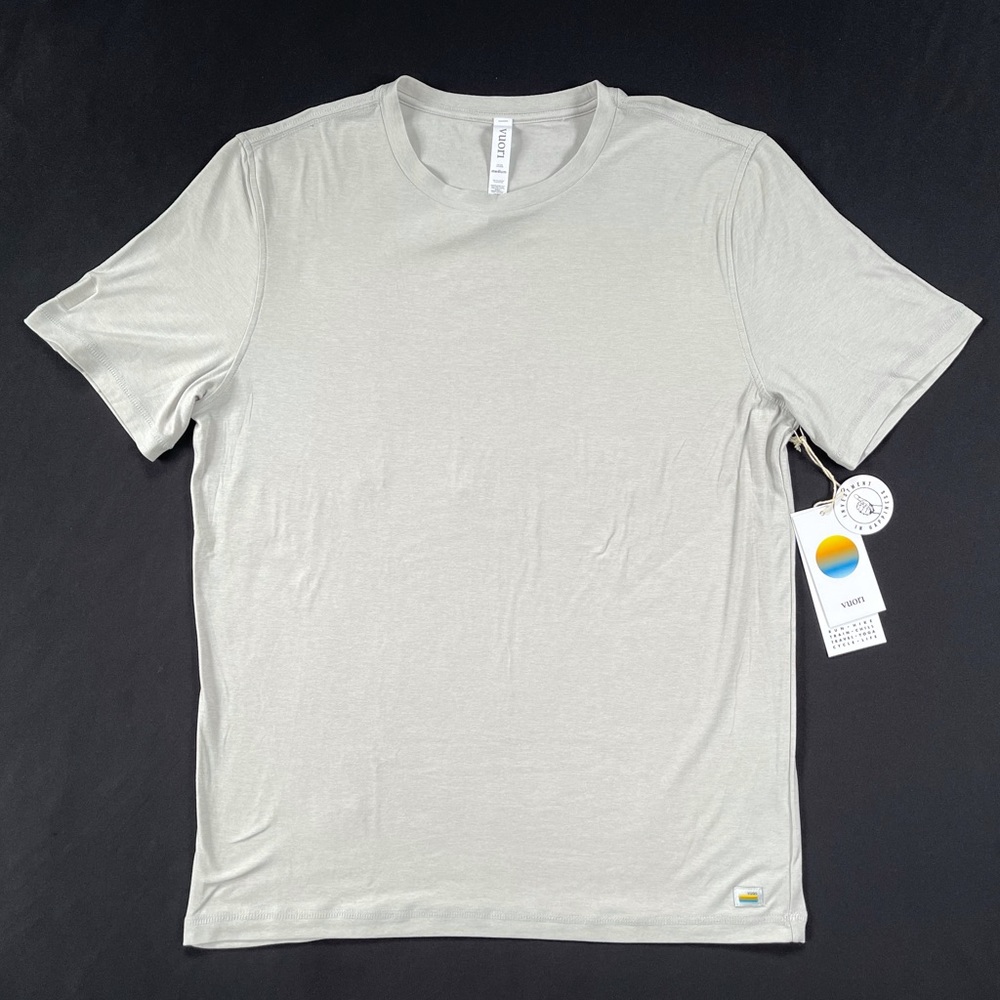 Vuori Strato Tech Short Sleeve - Salt Heather 🏔